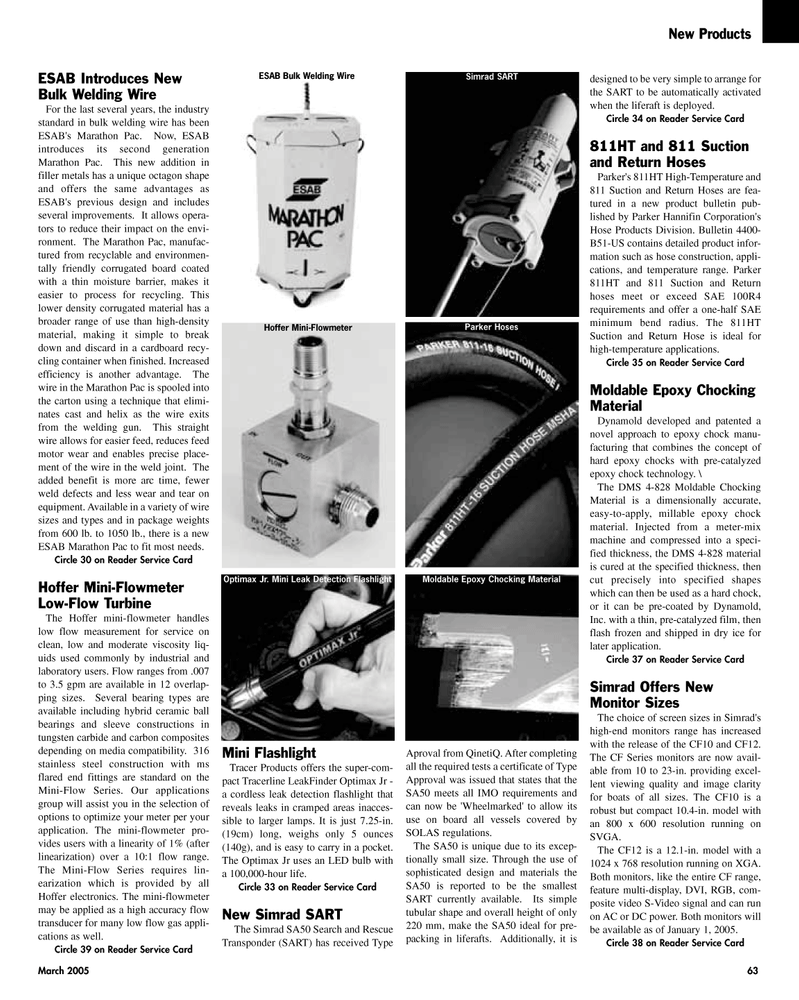 Maritime Reporter Magazine, page 63,  Mar 2, 2005