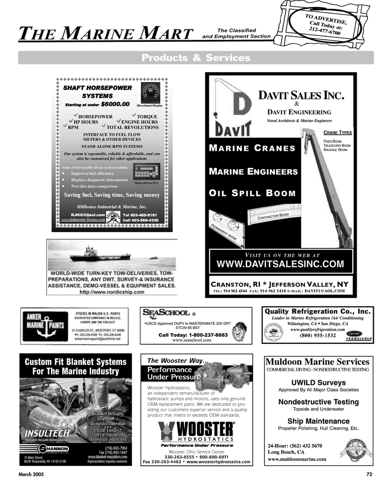 Maritime Reporter Magazine, page 73,  Mar 2, 2005