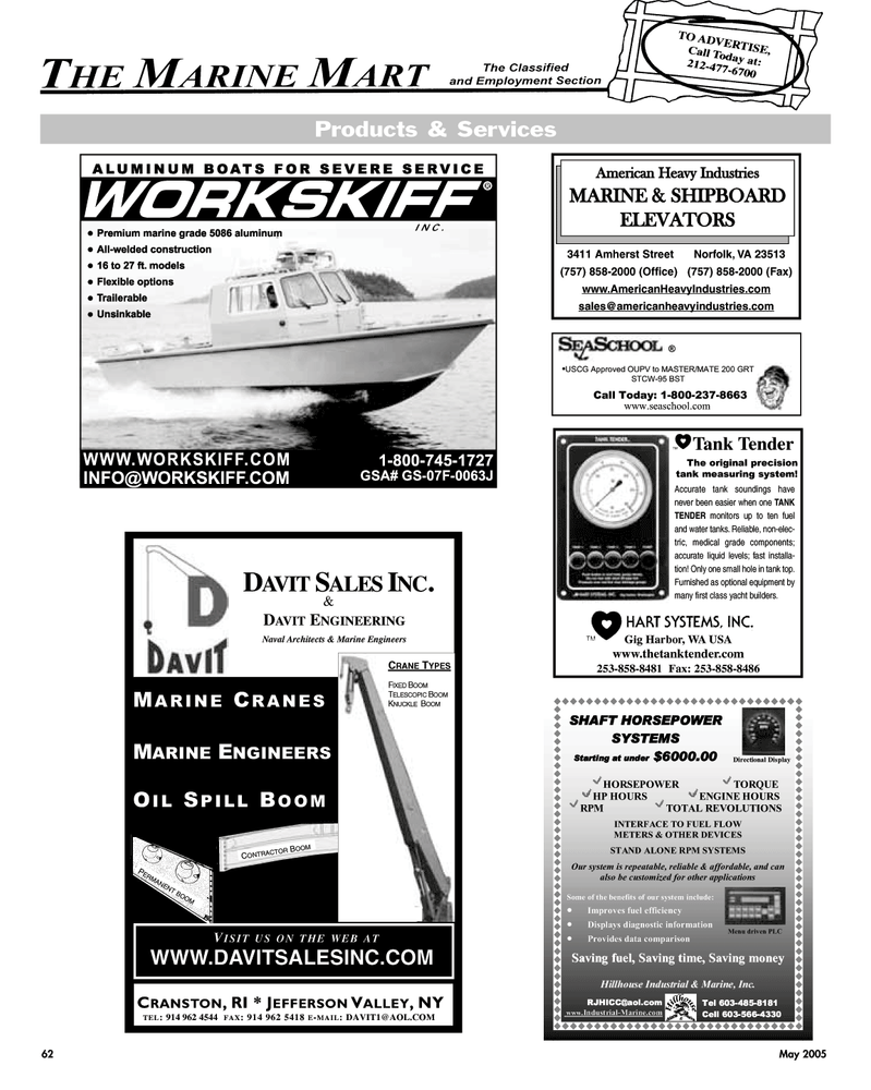 Maritime Reporter Magazine, page 62,  May 2005