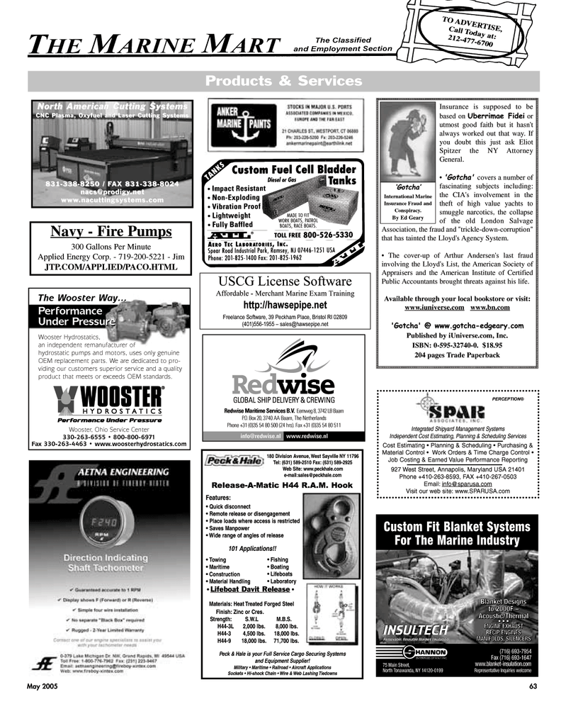 Maritime Reporter Magazine, page 63,  May 2005