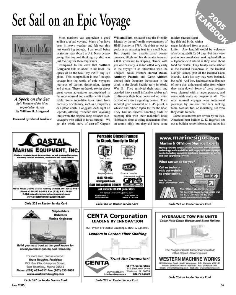 Maritime Reporter Magazine, page 57,  Jun 2005