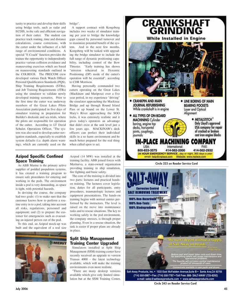 Maritime Reporter Magazine, page 45,  Jul 2005
