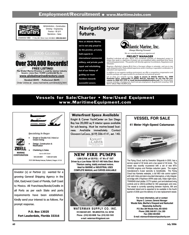 Maritime Reporter Magazine, page 60,  Jul 2005