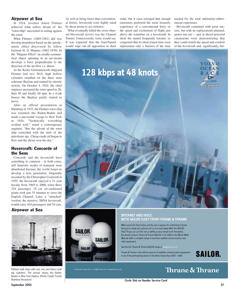 Maritime Reporter Magazine, page 27,  Sep 2005
