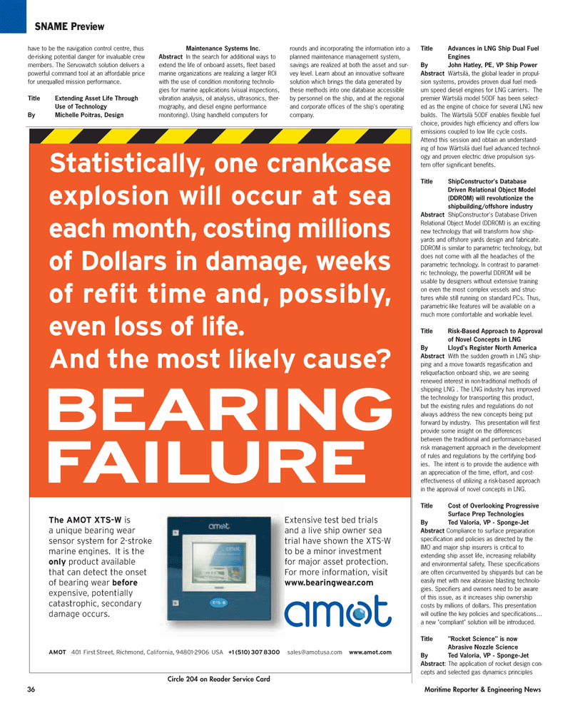 Maritime Reporter Magazine, page 36,  Sep 2005