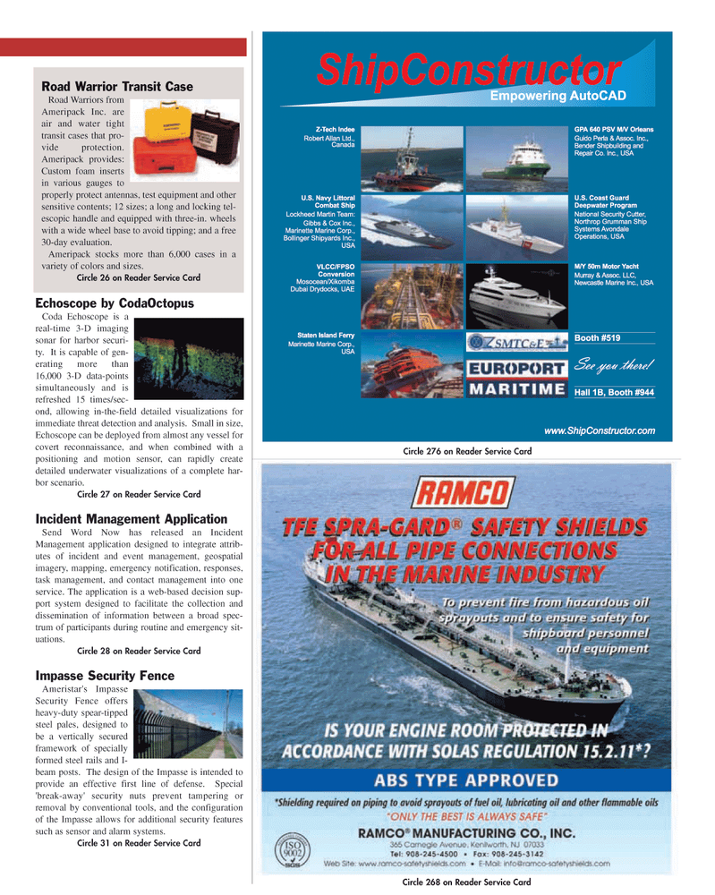 Maritime Reporter Magazine, page 53,  Oct 2005