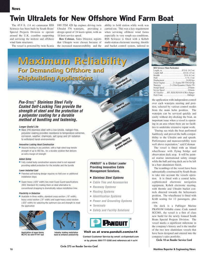 Maritime Reporter Magazine, page 16,  Nov 2005