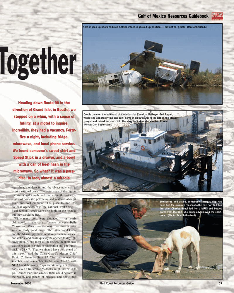 Maritime Reporter Magazine, page 39,  Nov 2005