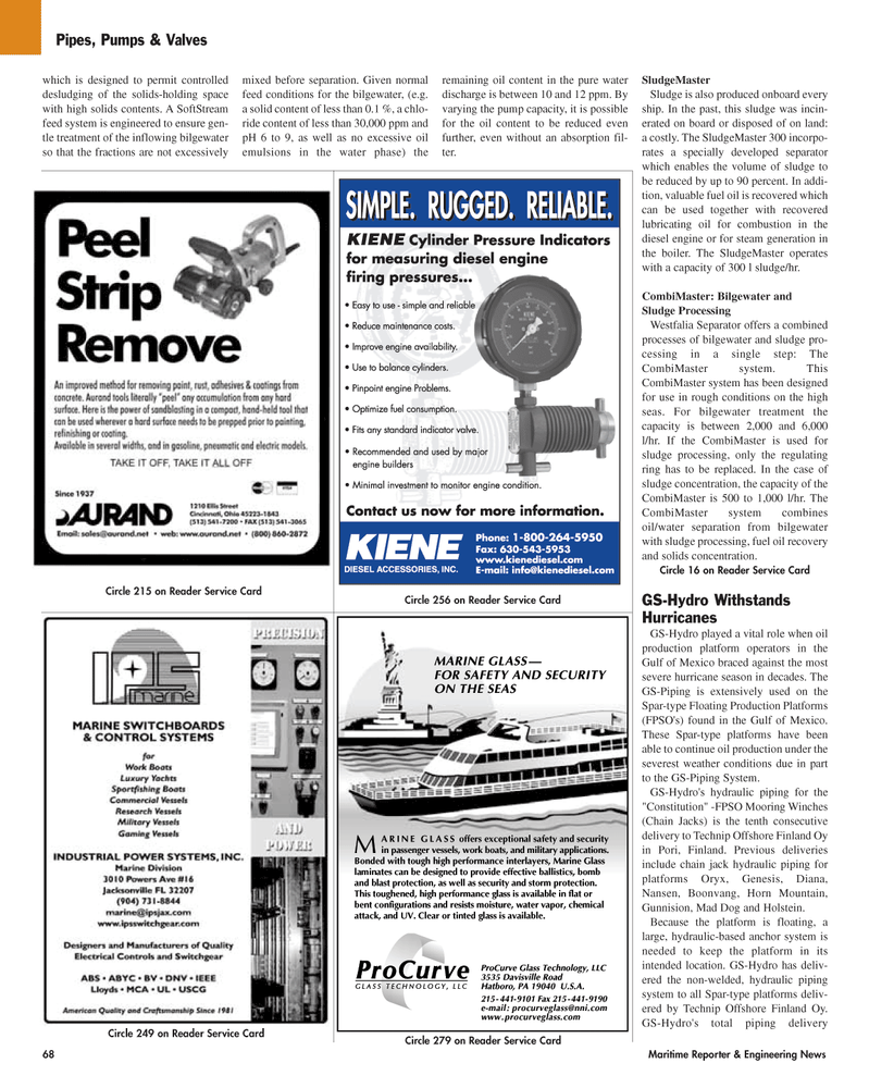 Maritime Reporter Magazine, page 68,  Nov 2005