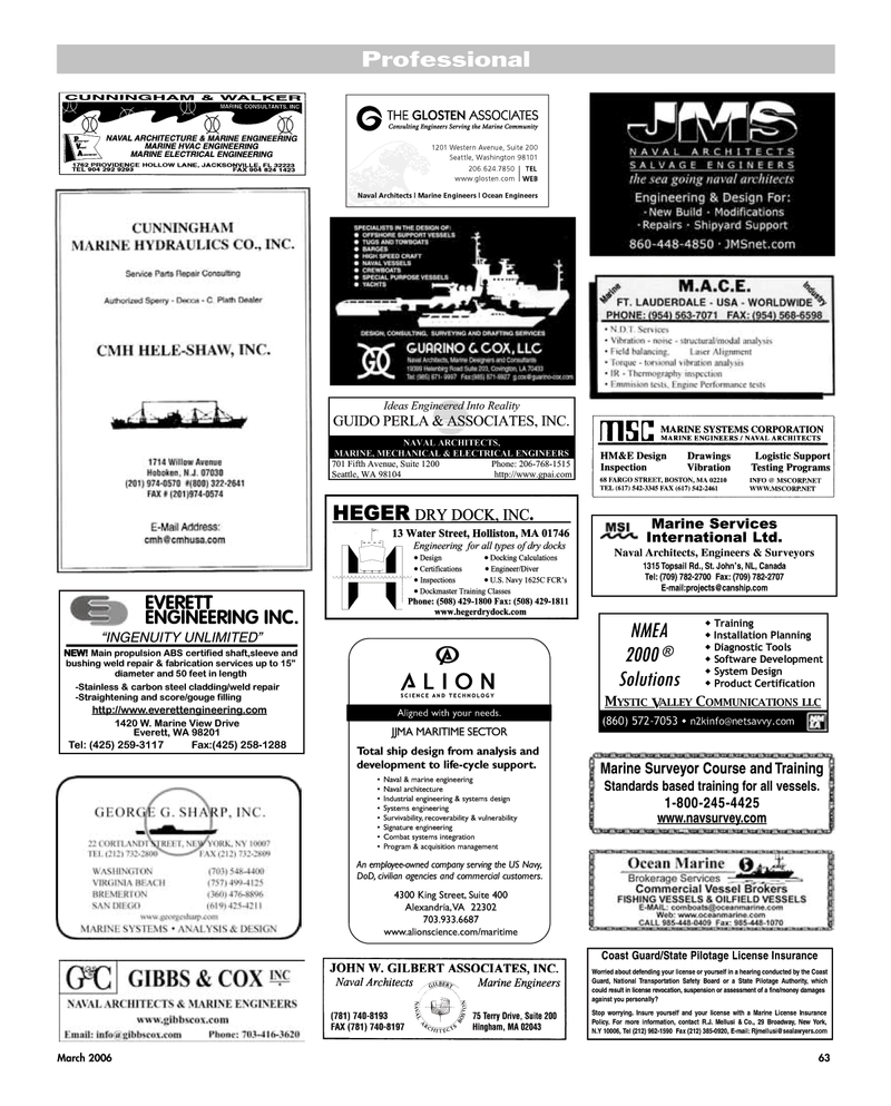 Maritime Reporter Magazine, page 63,  Mar 2006