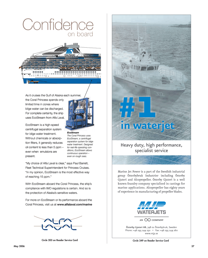 Maritime Reporter Magazine, page 37,  May 2006