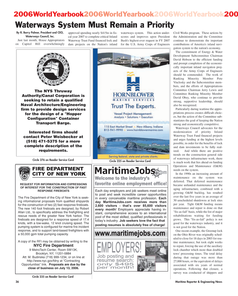 Maritime Reporter Magazine, page 36,  Jun 2006