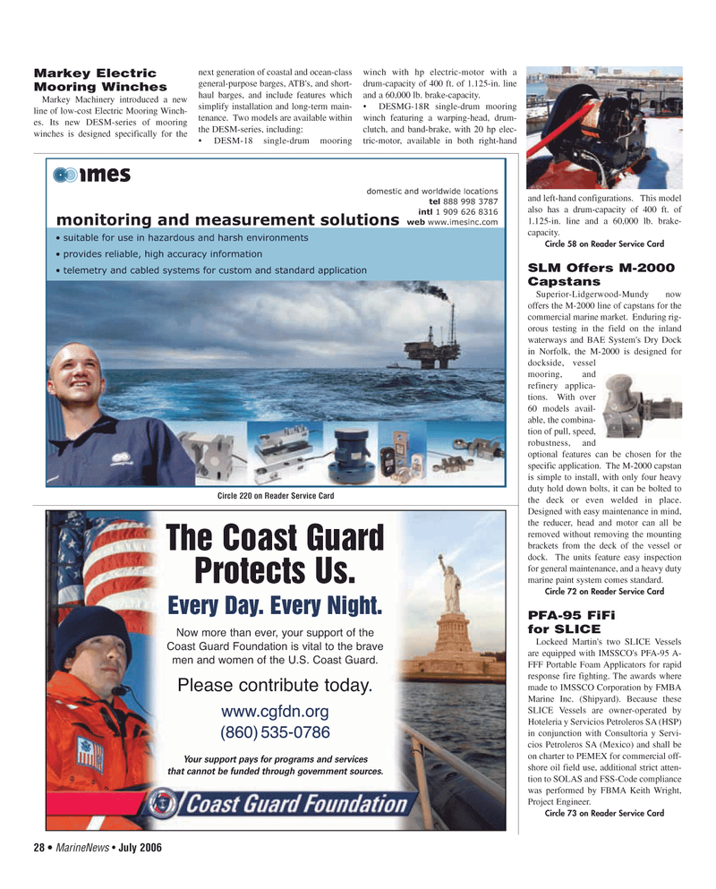 Maritime Reporter Magazine, page 28,  Jul 2006