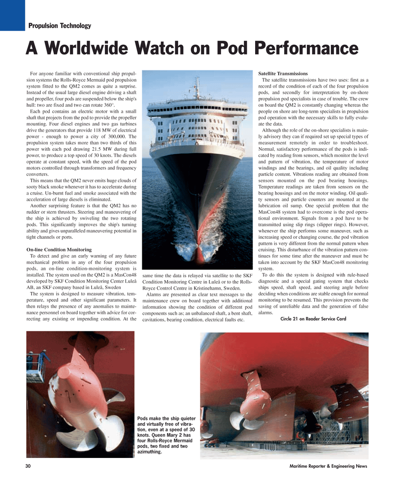 Maritime Reporter Magazine, page 30,  Jan 2010