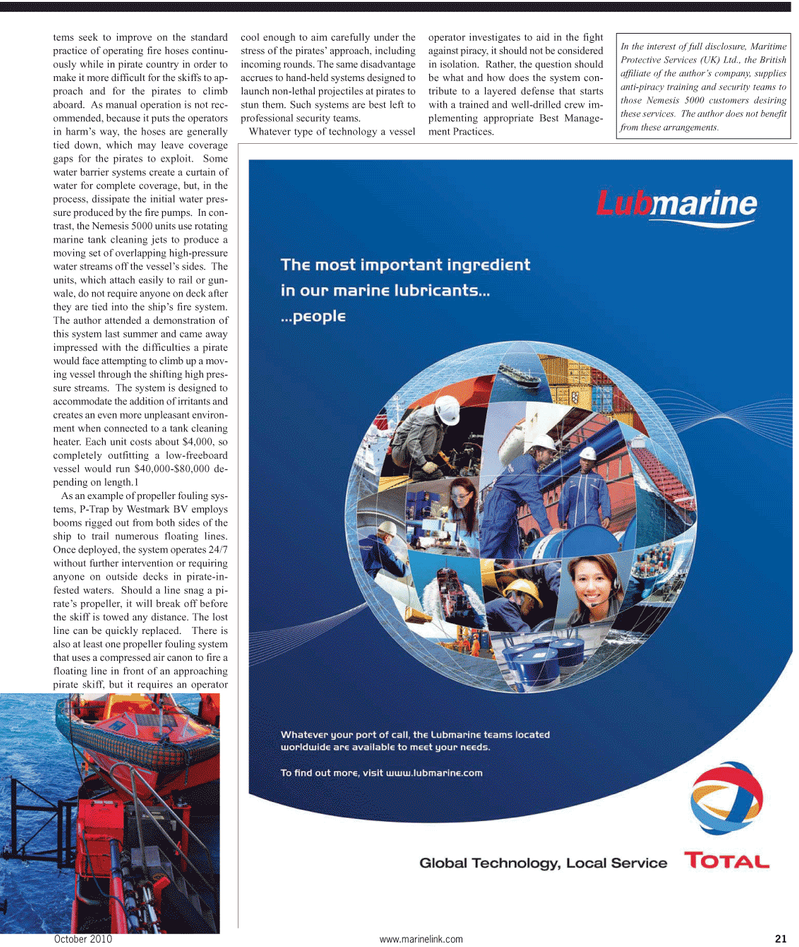 Maritime Reporter Magazine, page 21,  Feb 2, 2010