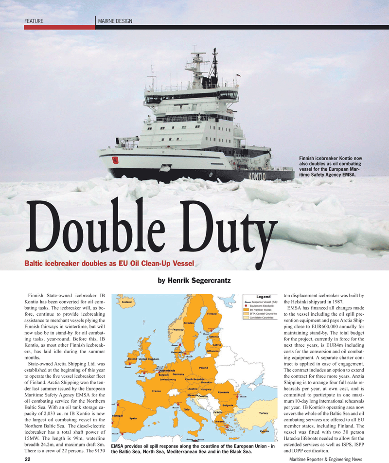 Maritime Reporter Magazine, page 22,  Feb 2, 2010