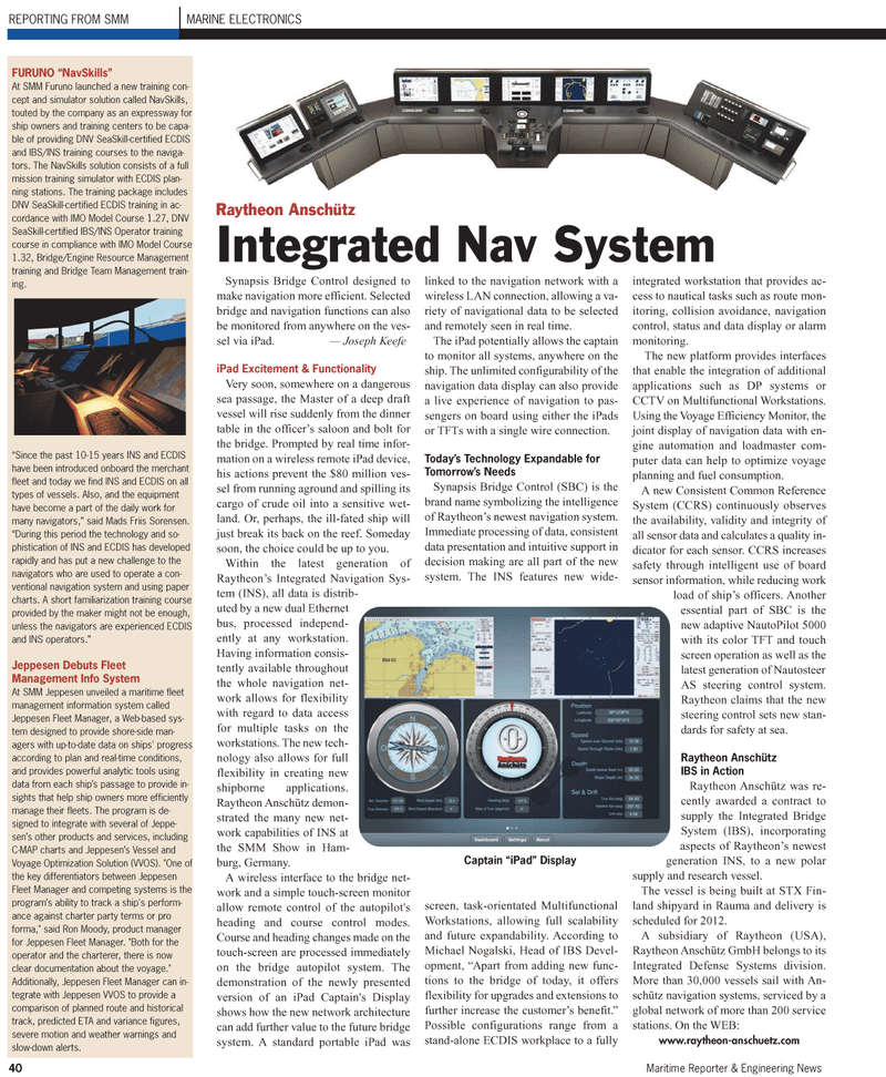 Maritime Reporter Magazine, page 40,  Feb 2, 2010