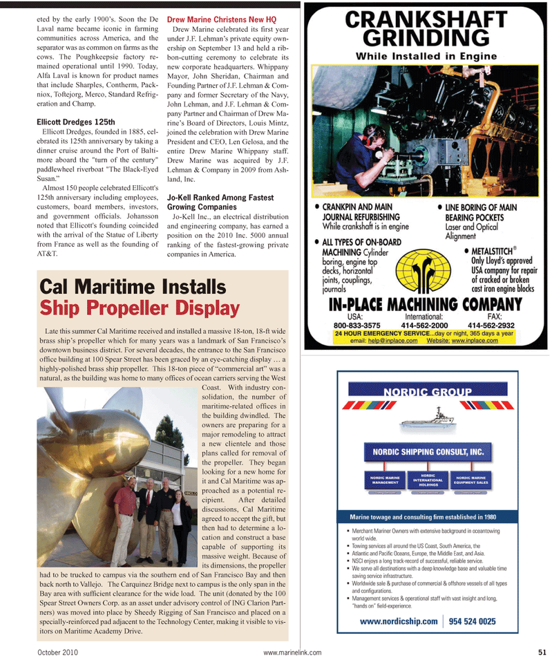 Maritime Reporter Magazine, page 51,  Feb 2, 2010