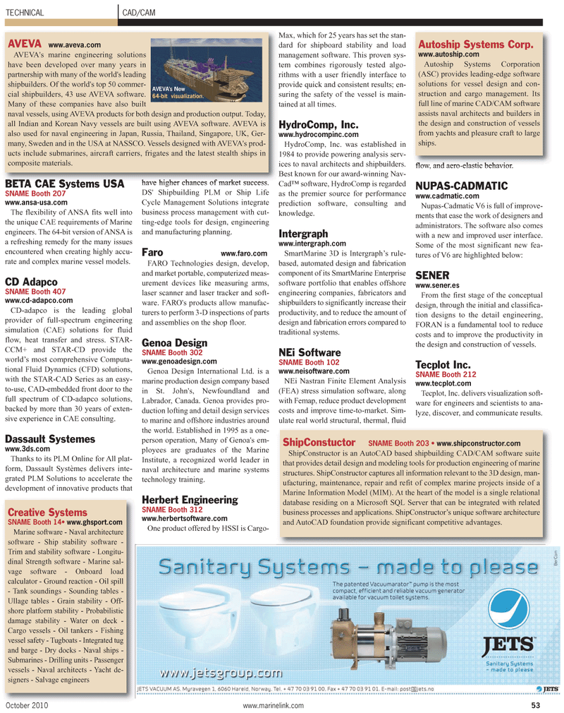 Maritime Reporter Magazine, page 53,  Feb 2, 2010