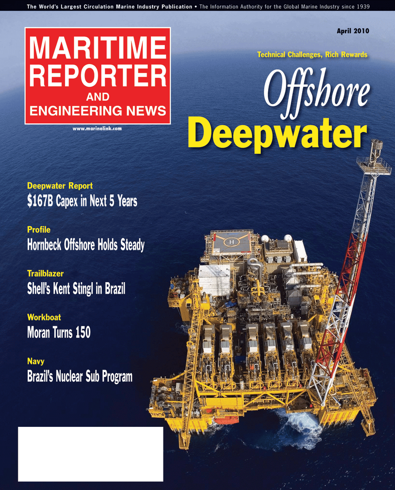 Maritime Reporter Magazine Cover Apr 2, 2010 - 