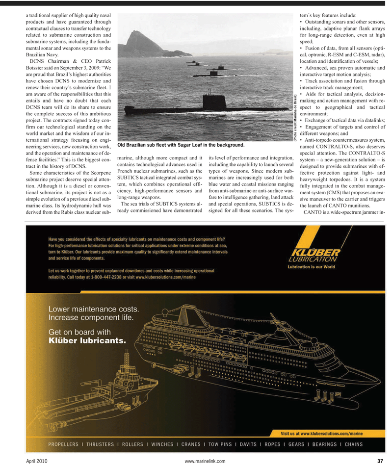 Maritime Reporter Magazine, page 37,  Apr 2, 2010