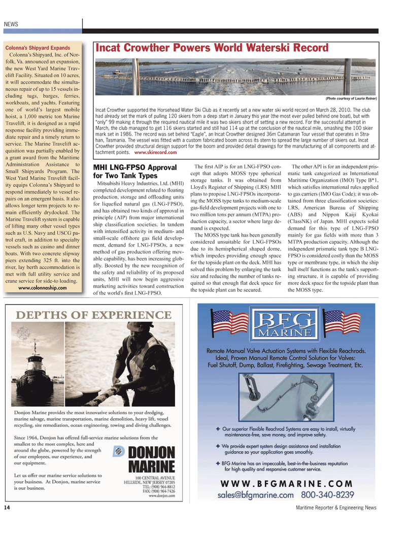 Maritime Reporter Magazine, page 14,  May 2, 2010