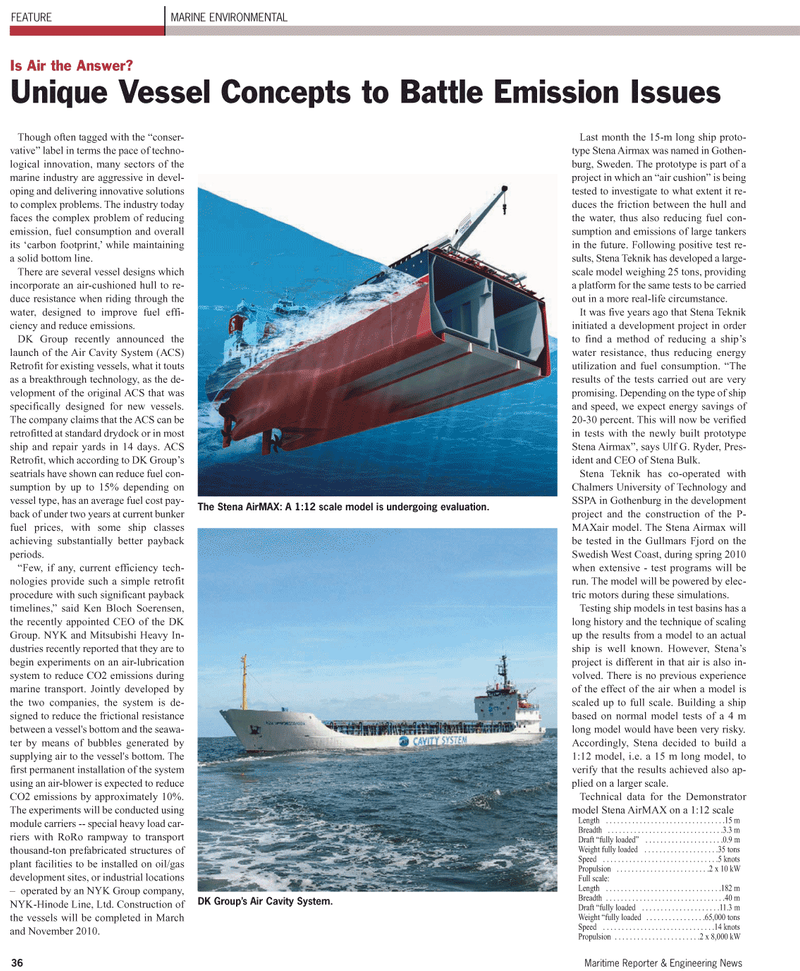 Maritime Reporter Magazine, page 36,  May 2, 2010