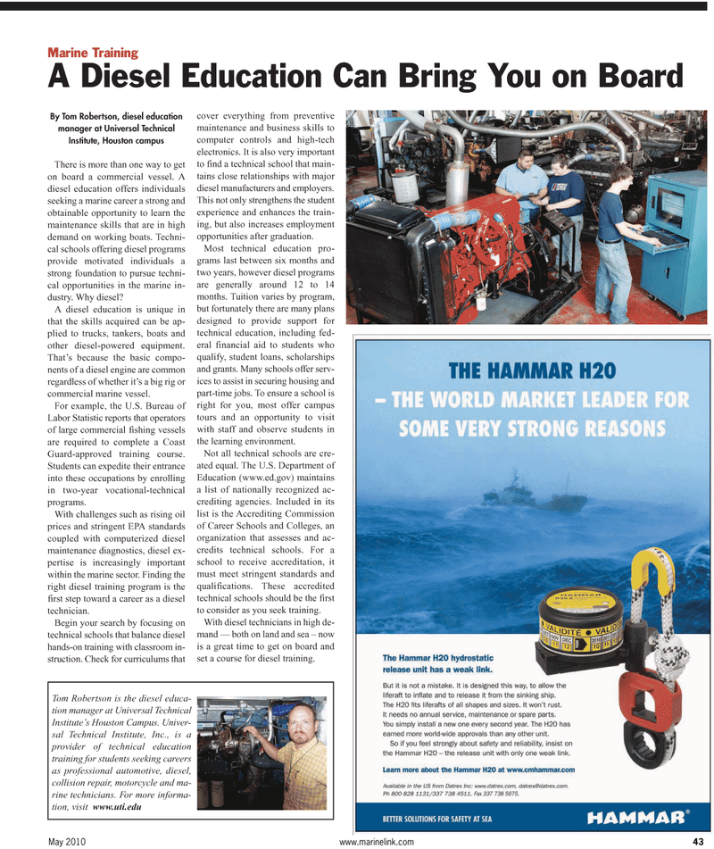 Maritime Reporter Magazine, page 43,  May 2, 2010