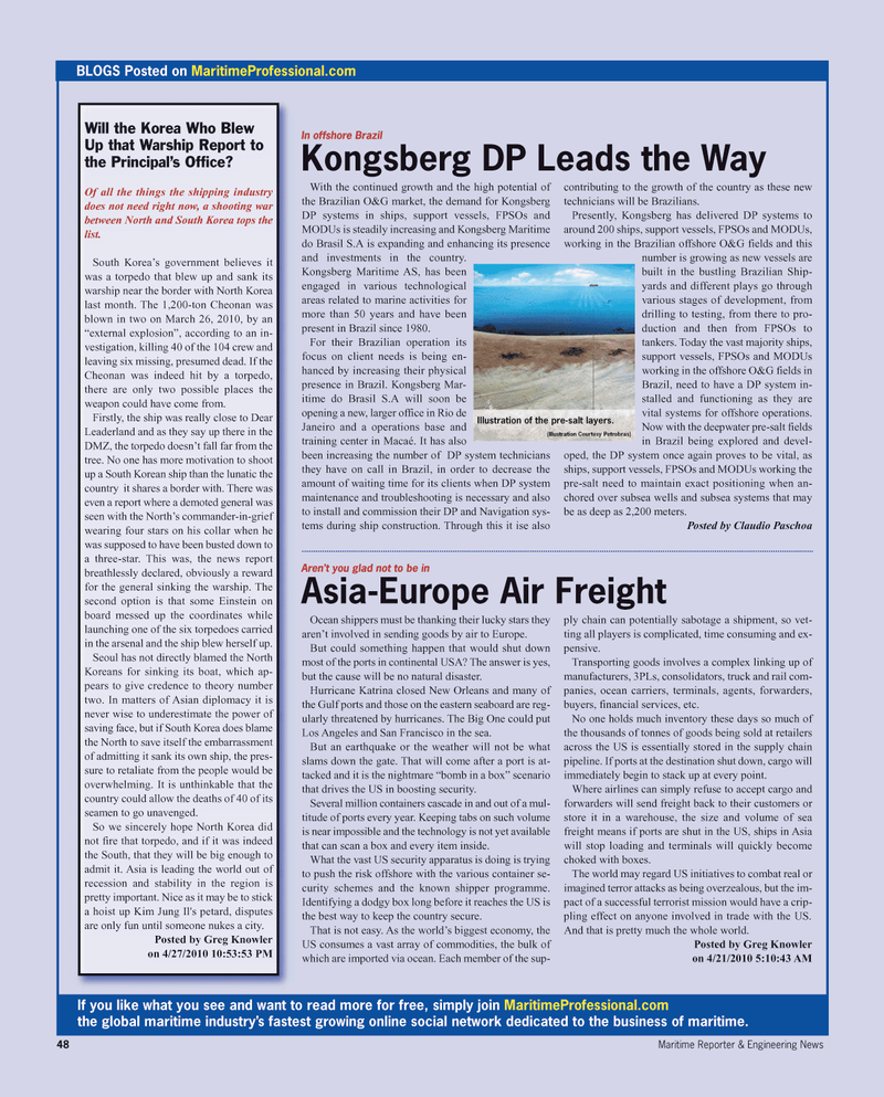 Maritime Reporter Magazine, page 48,  May 2, 2010