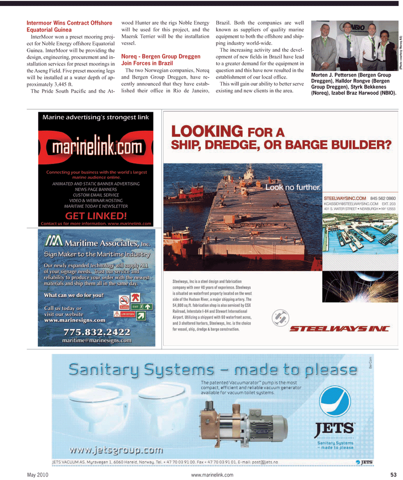 Maritime Reporter Magazine, page 53,  May 2, 2010