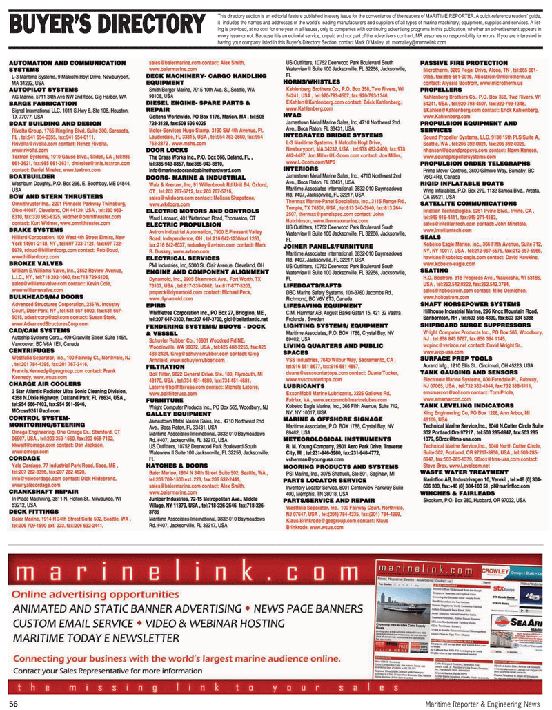 Maritime Reporter Magazine, page 56,  May 2, 2010