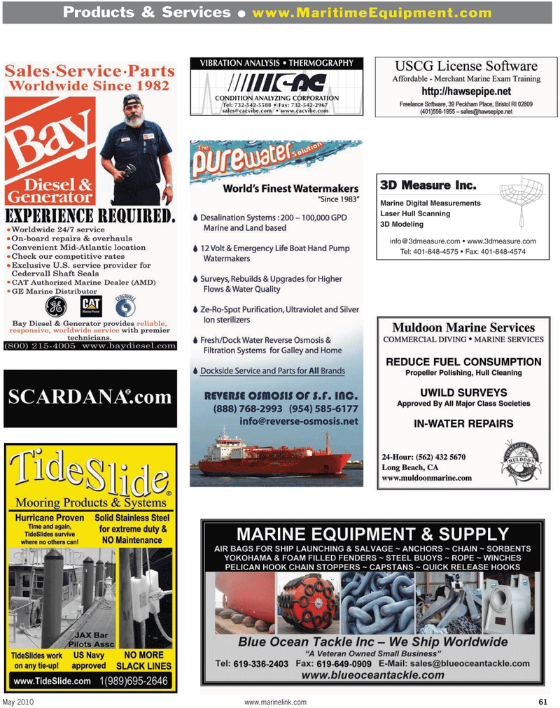 Maritime Reporter Magazine, page 61,  May 2, 2010