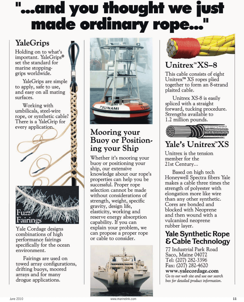 Maritime Reporter Magazine, page 11,  Jun 2, 2010