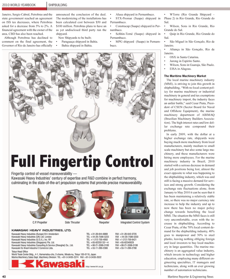 Maritime Reporter Magazine, page 40,  Jun 2, 2010