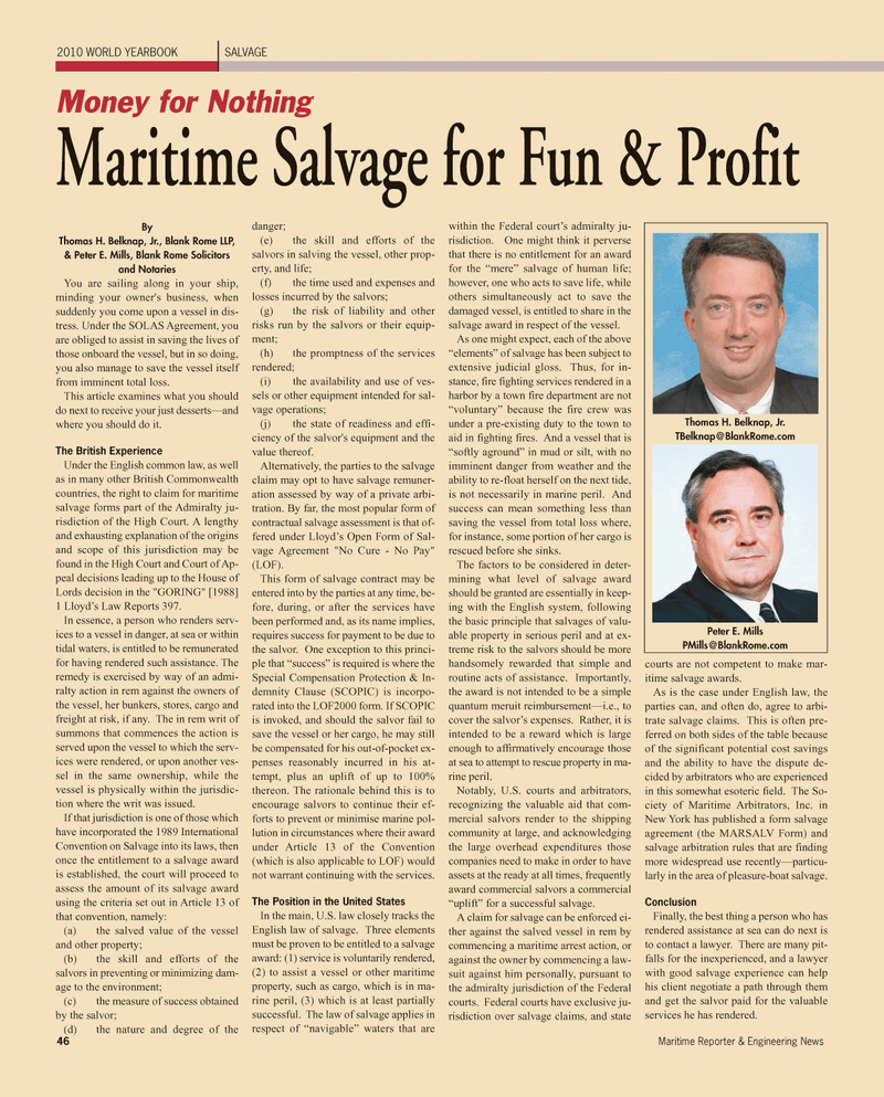 Maritime Reporter Magazine, page 46,  Jun 2, 2010
