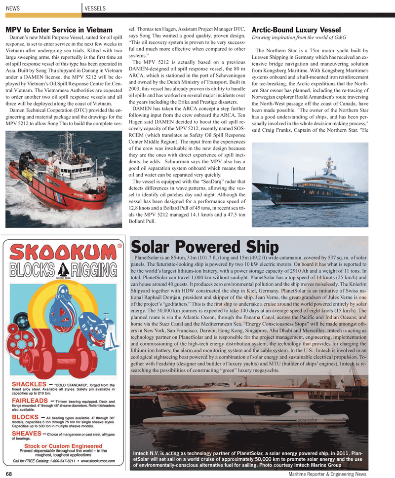Maritime Reporter Magazine, page 68,  Jun 2, 2010