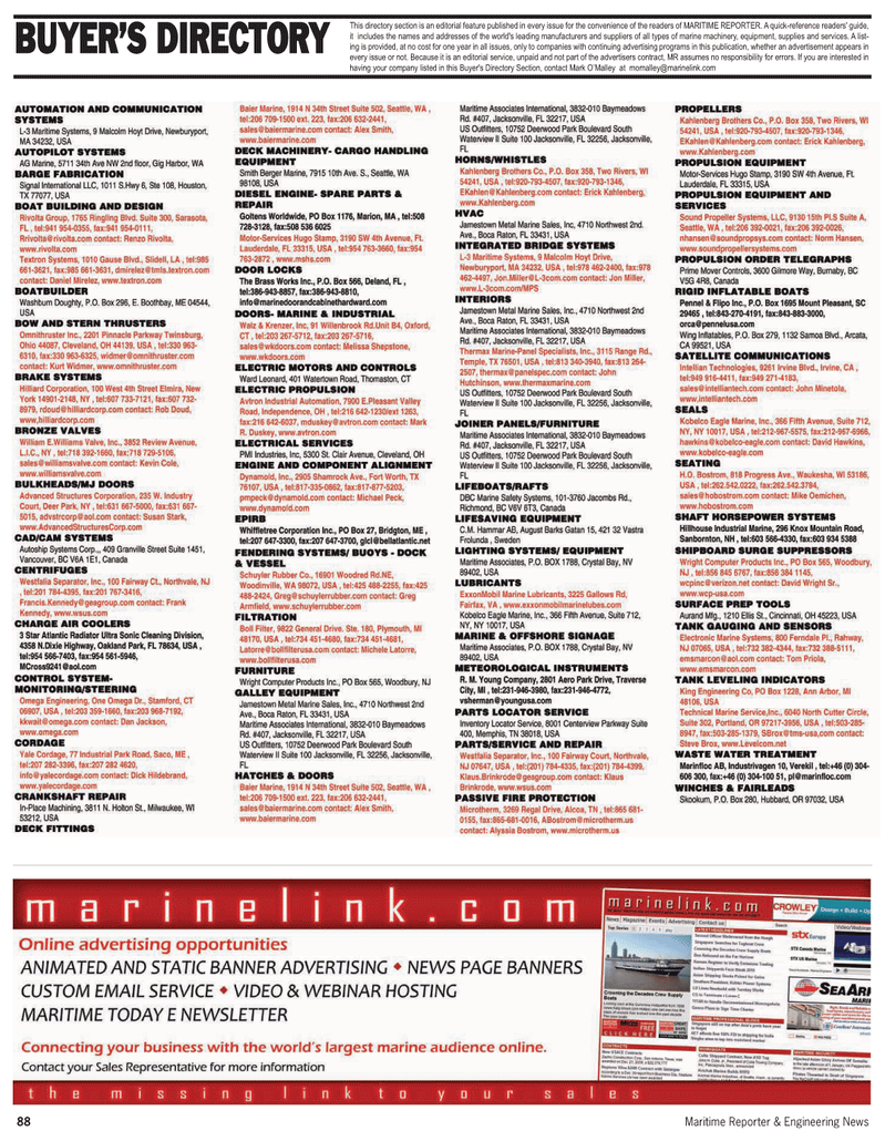 Maritime Reporter Magazine, page 88,  Jun 2, 2010