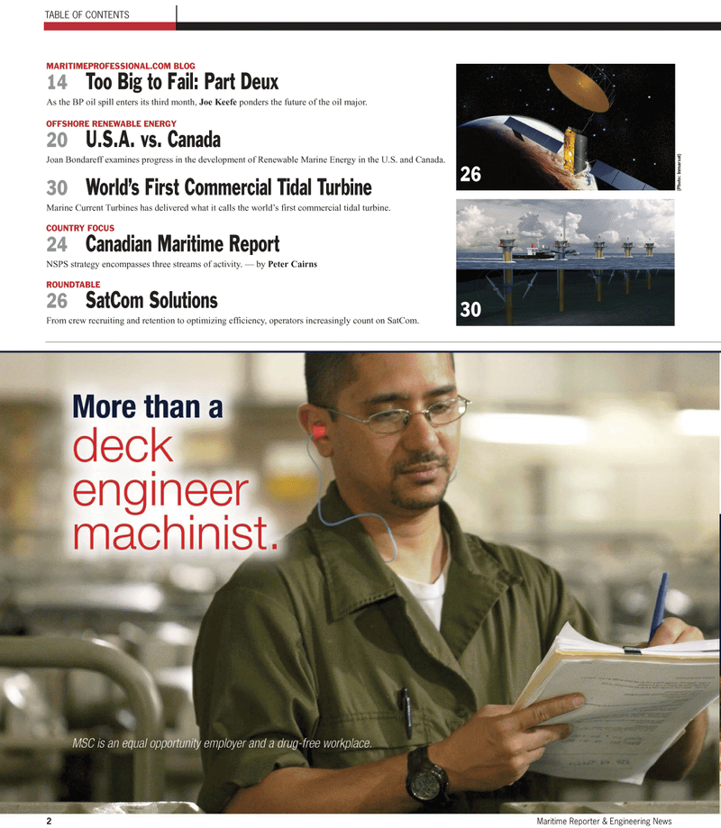 Maritime Reporter Magazine, page 2,  Jul 2010