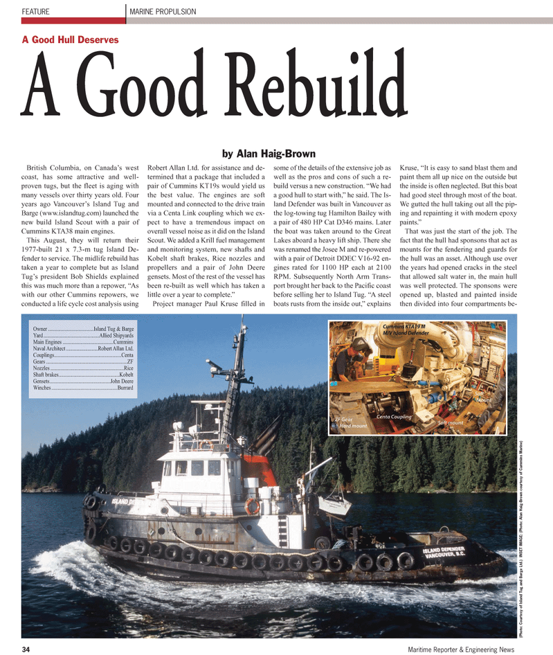 Maritime Reporter Magazine, page 34,  Sep 2010