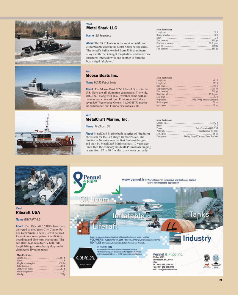 Maritime Reporter Magazine, page 39,  Sep 2010