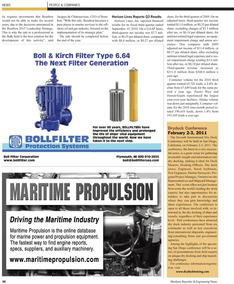 Maritime Reporter Magazine, page 98,  Nov 2010
