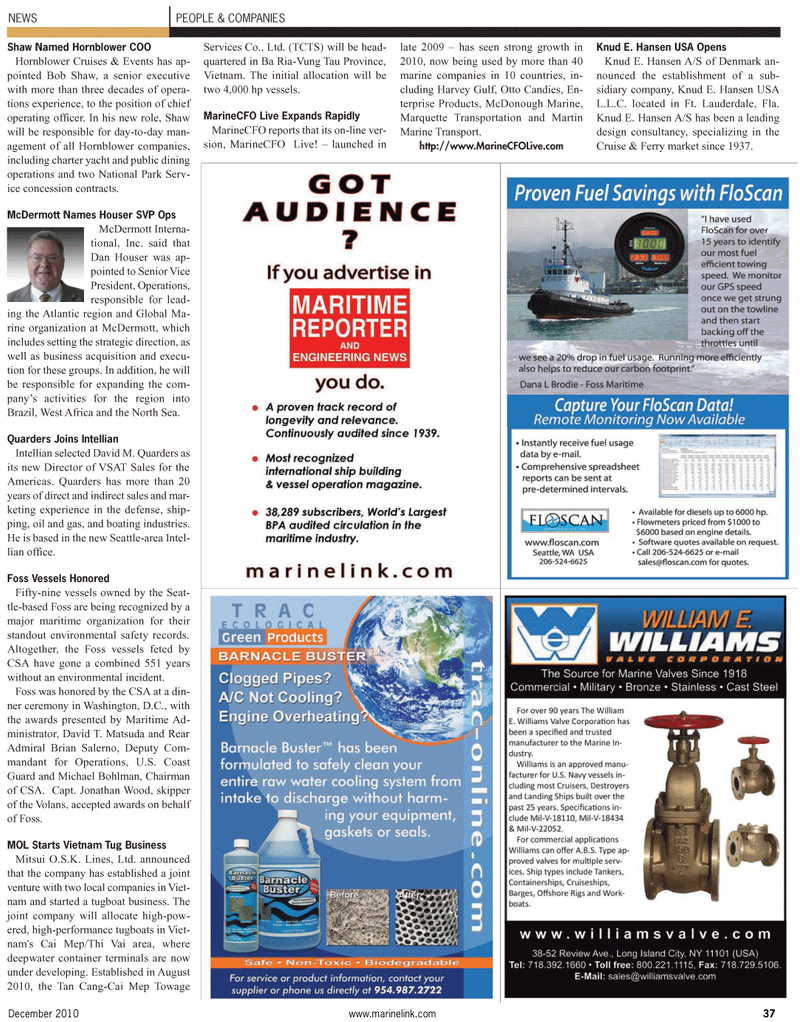 Maritime Reporter Magazine, page 37,  Dec 2010