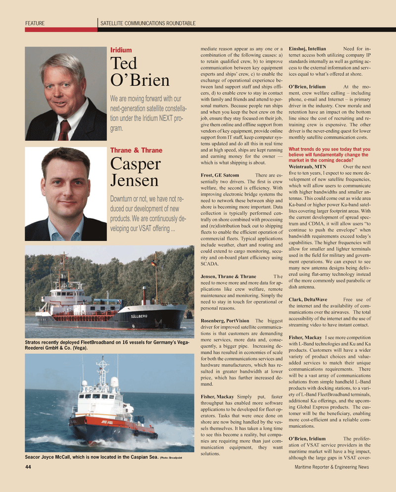 Maritime Reporter Magazine, page 44,  Feb 2011