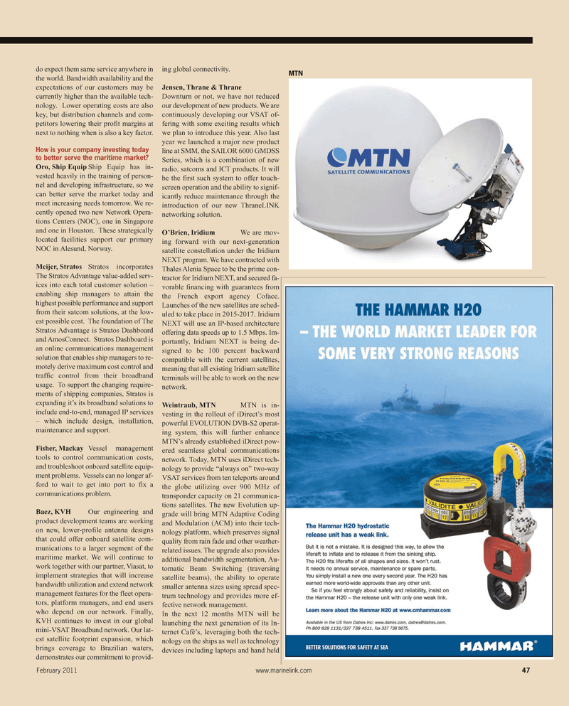 Maritime Reporter Magazine, page 47,  Feb 2011