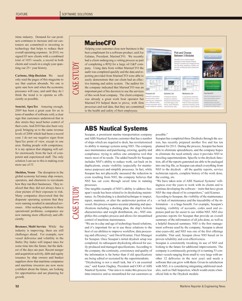 Maritime Reporter Magazine, page 52,  Mar 2011