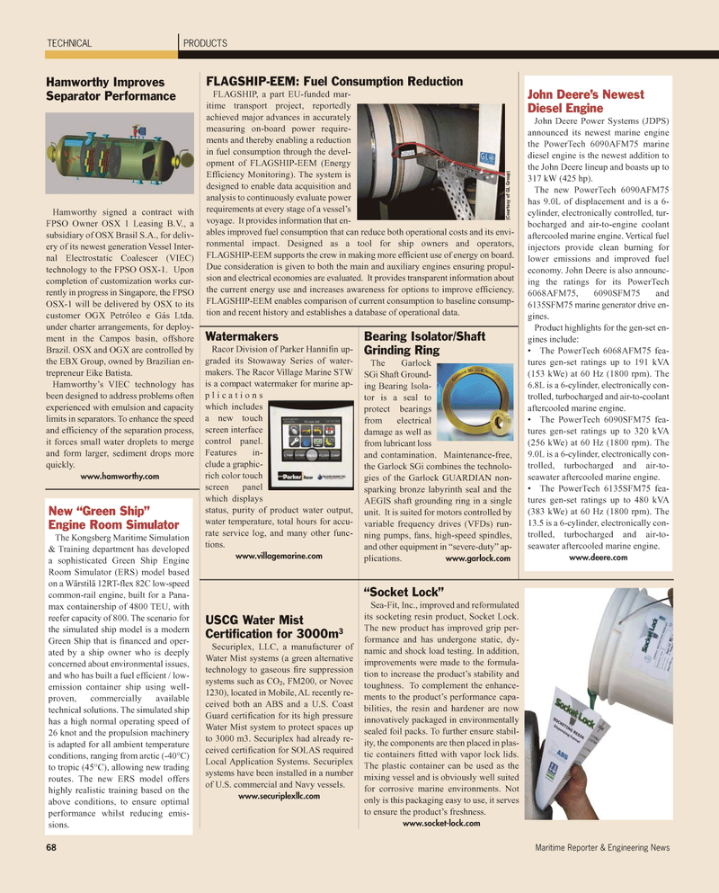 Maritime Reporter Magazine, page 68,  Mar 2011