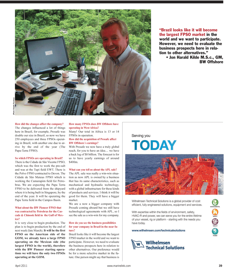 Maritime Reporter Magazine, page 39,  Apr 2011