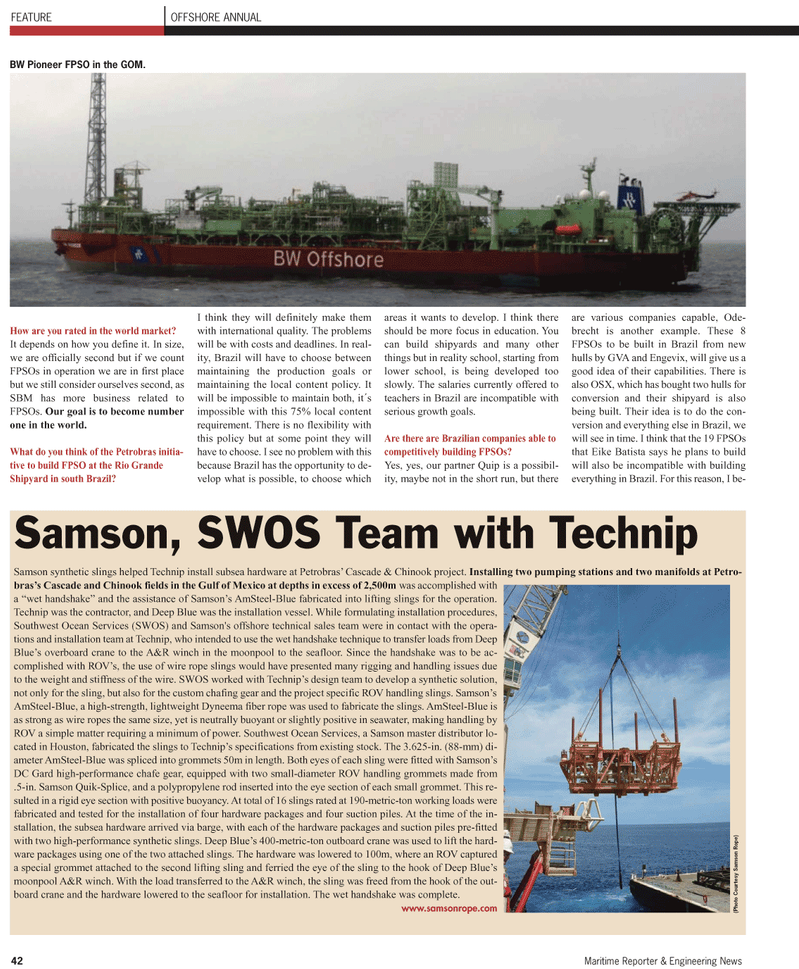 Maritime Reporter Magazine, page 42,  Apr 2011