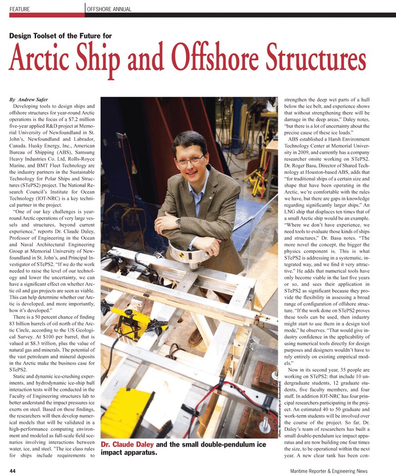 Maritime Reporter Magazine, page 44,  Apr 2011