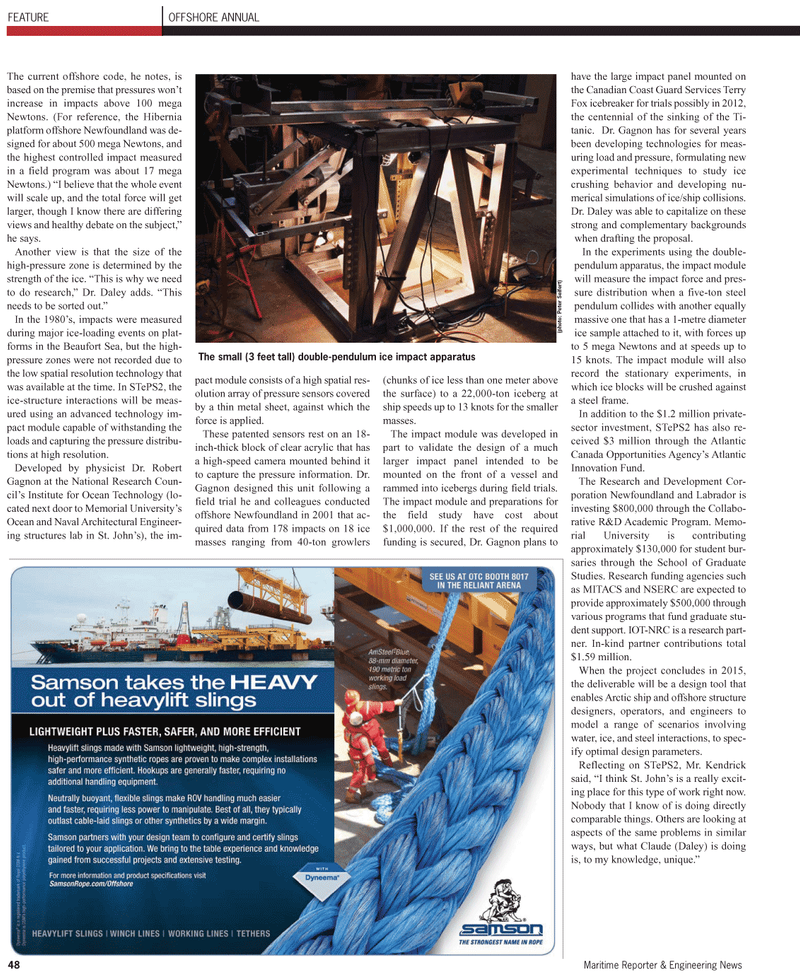 Maritime Reporter Magazine, page 4th Cover,  Apr 2011